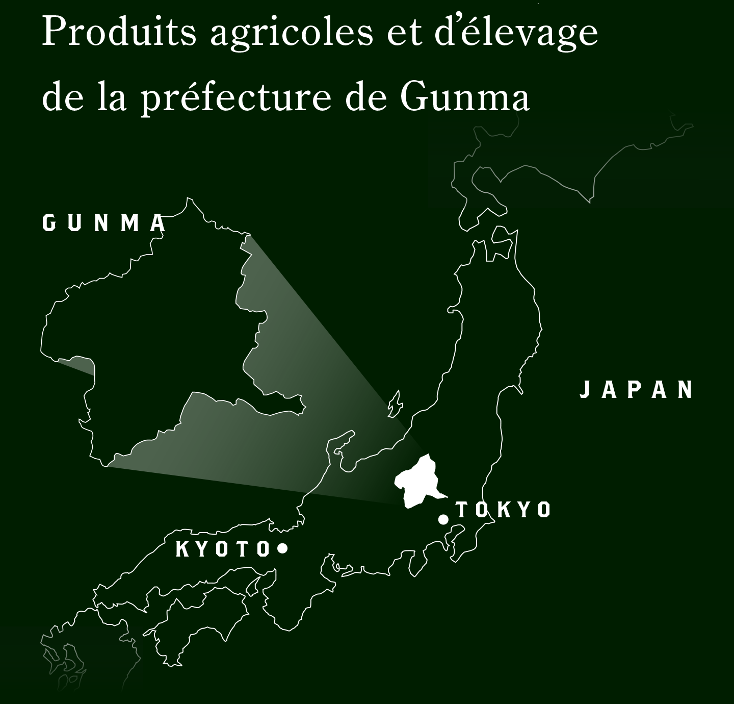 Produits agricoles et d’élevage de la préfecture de Gunma
